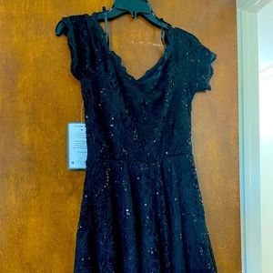 Sequence cocktail dress. Off the shoulder. Size 12